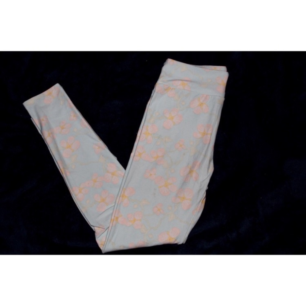 LuLaRoe OS Pastel Floral Leggings